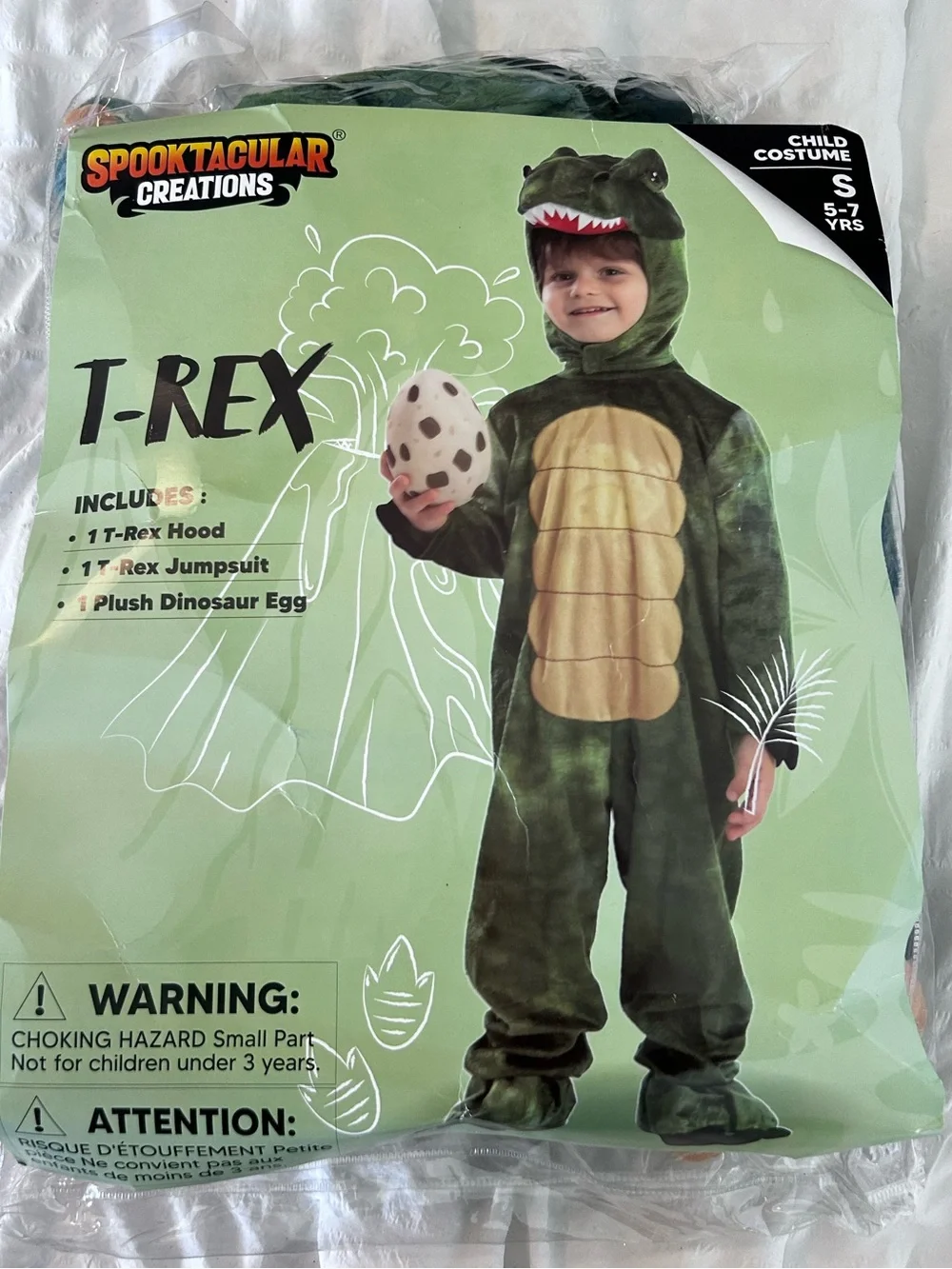 Spooktacular Creations T Rex Dinosaur Children’s Halloween Dress Up Costume 5-7